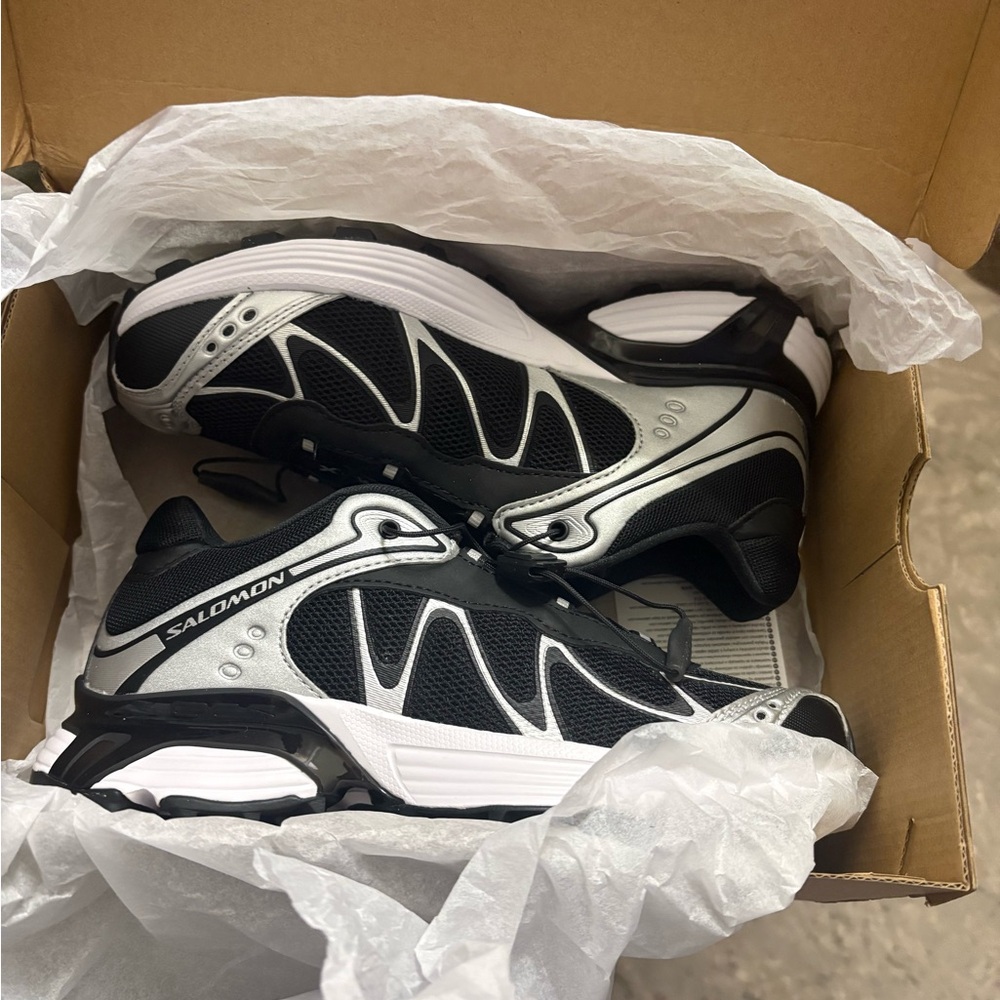 Salomon Brown Cardboard Shoe Box with Black Logo